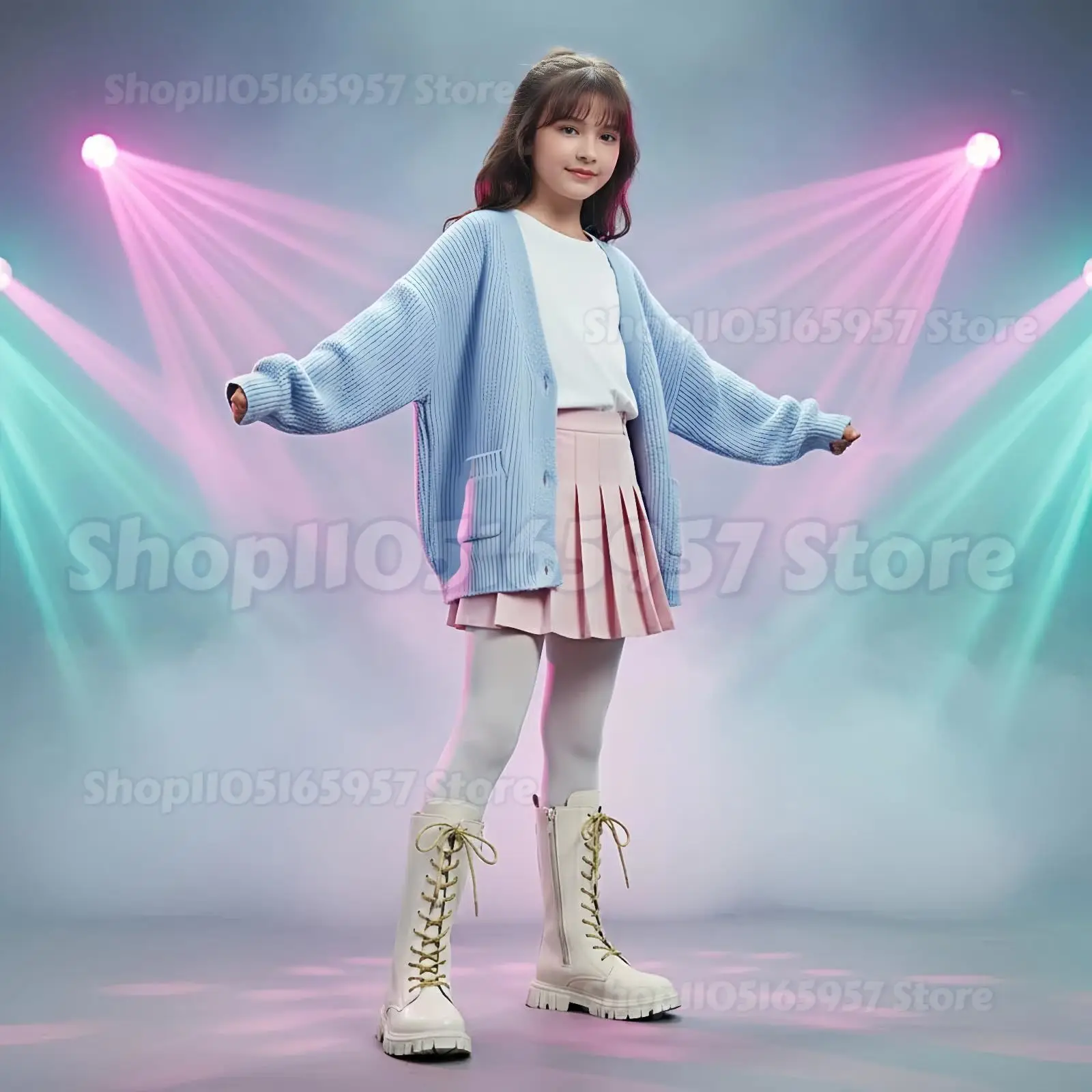 Girls Fashion Long Boots 2026 Simple Solid Color Soft Bottom Best Leather Kids Comfortable Riding Daily Boots for Girls