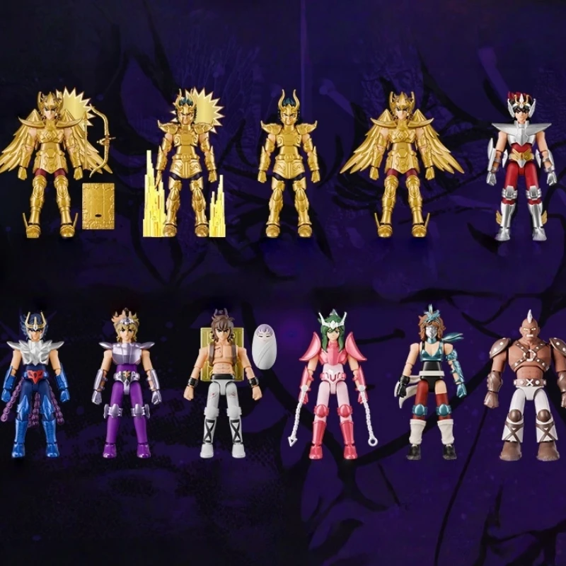 BLOKEES 빌딩 블록 Saint Seiya Gold Alolos Scorpio Shura Phoenix Ikk Andromeda Shun 조립 이동식 모델 장식 장난감