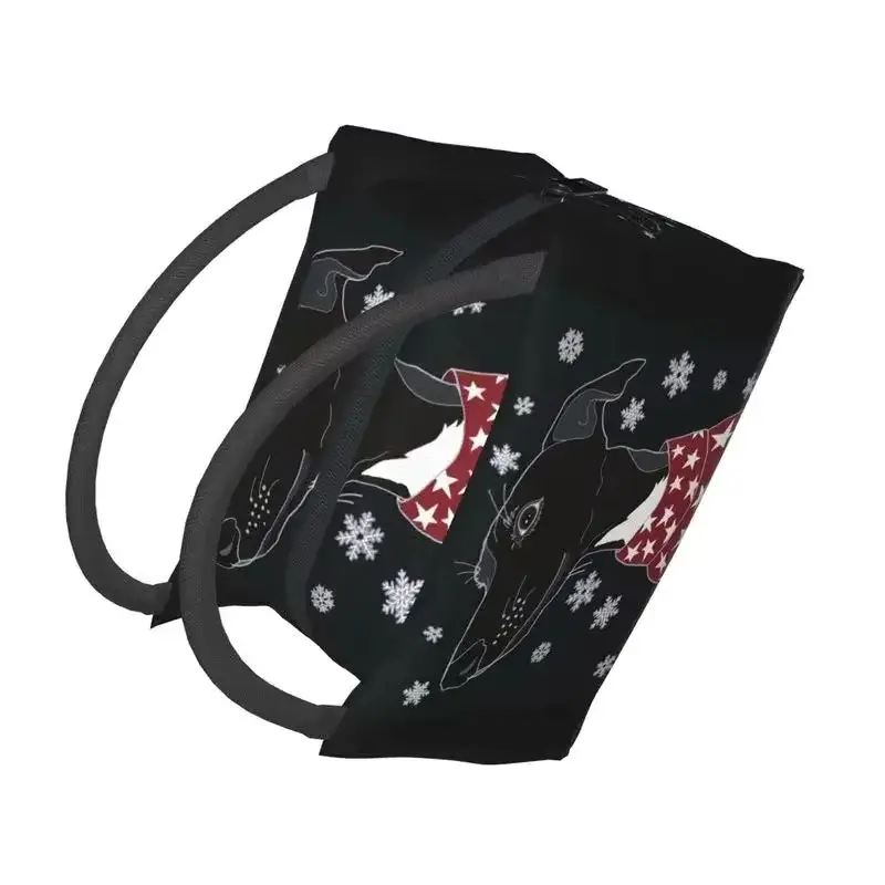 

Resuable Lunch Box for Women Leakproof Lurcher Greyhound Dog Cooler Thermal Food Insulated Lunch Bag