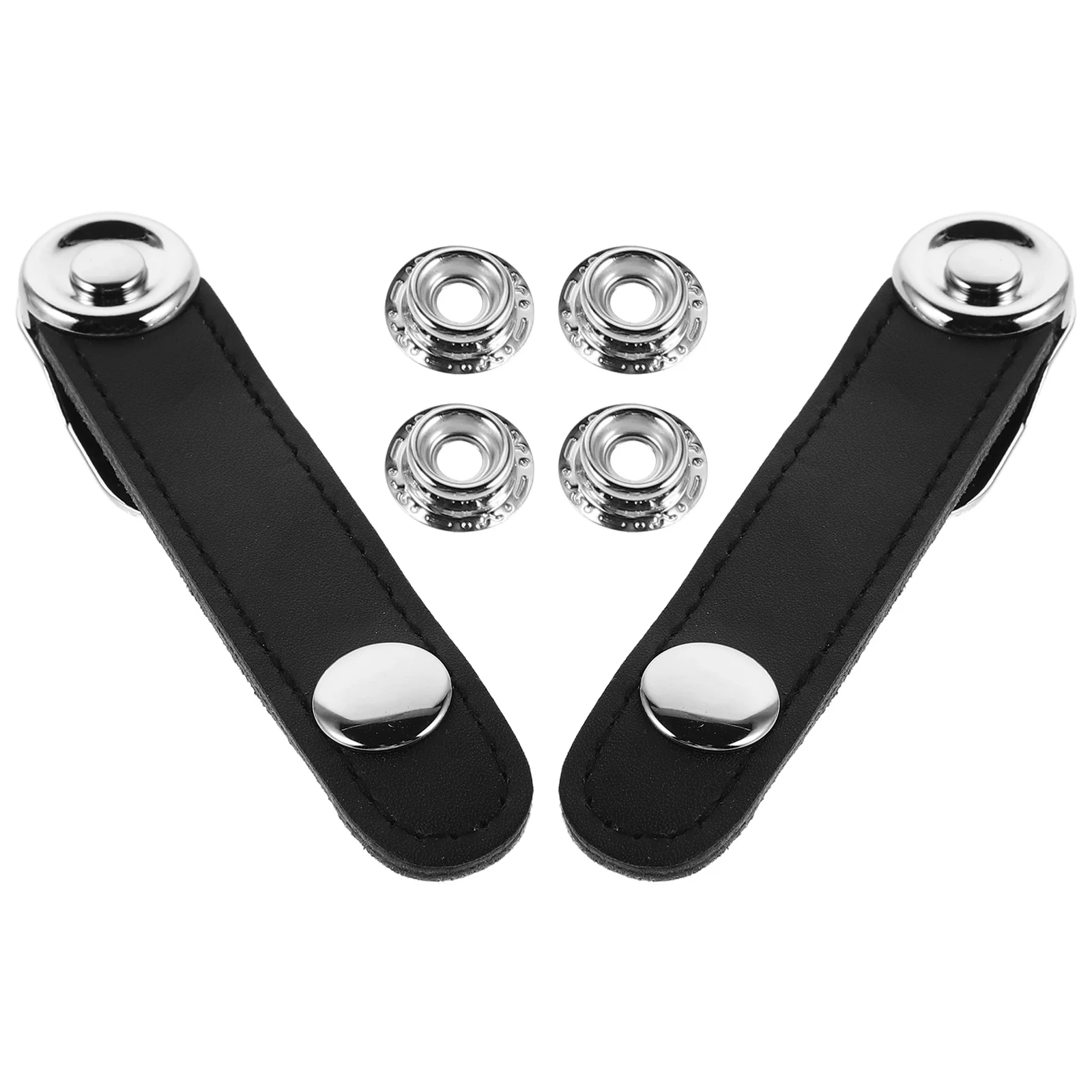 

2pcs Accordion Bellows Straps Black Artificial Hole Spacing 7.8Cm Replacement Parts For Stable Performance Bellow Strap