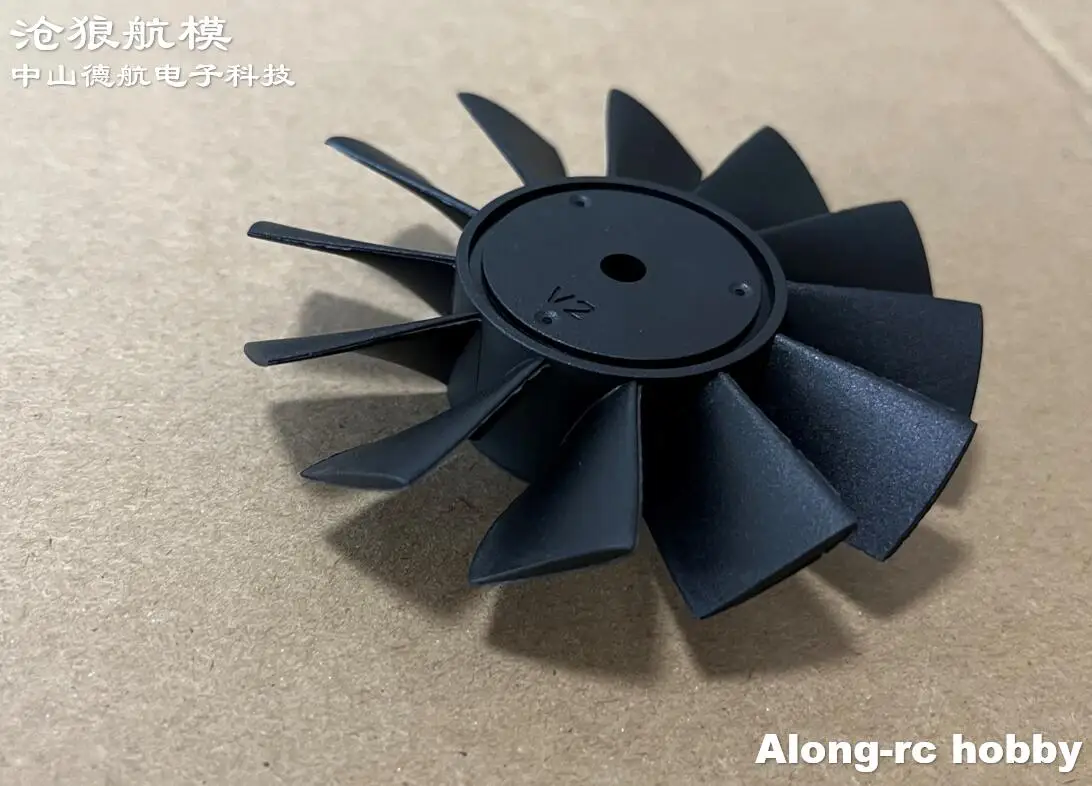 1 Uds Freewing 80mm EDF repuestos --- 12 cuchillas 80 hélice de plástico V2 para In Runner E72314 V2 conducto ventilador reparación RC avión