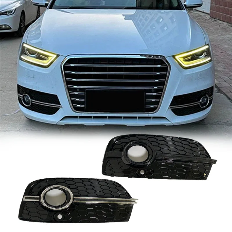 

Suitable For Audi Q3 Racing Grills Fog Light Frame Old Model Q3 Q3sline Fog Light Cover Sq3 2012 2013 2014 2015