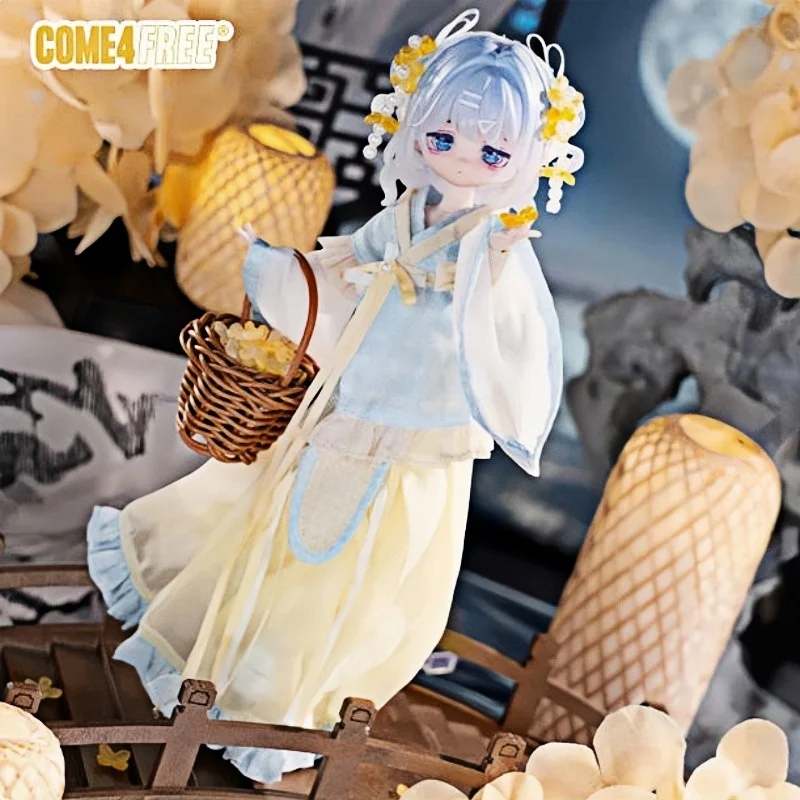Come4free 1/8 Bjd Ob11 Doll Clothes Dress Set Coat Skirt Sachet Light Yellow and Sky Blue set Genuine In stock - view 3