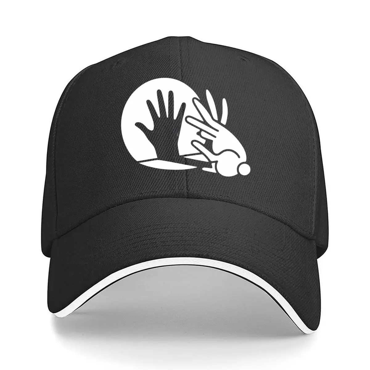 Hand Shadow Puppet Silhouette Art Design Hip Hop hat Fashion Outdoor Sports Sandwich Baseball Cap