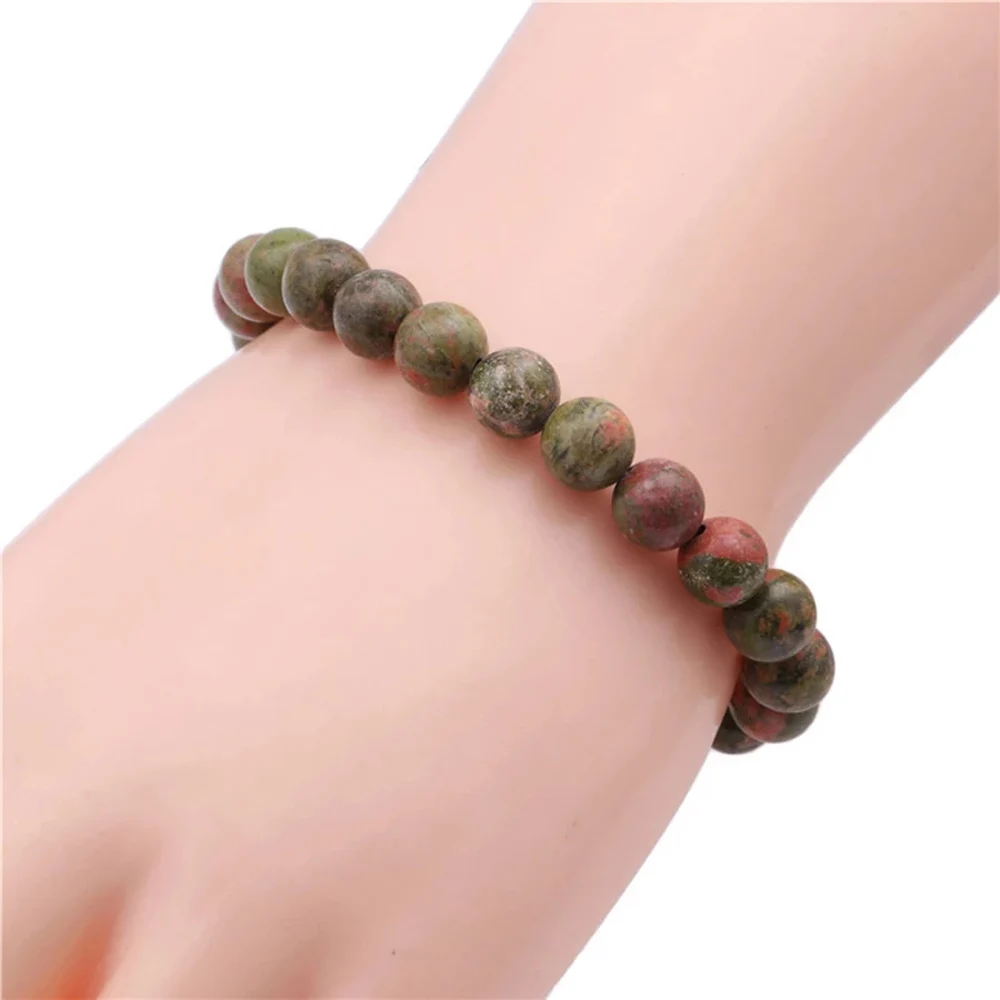 Pulseira de quartzo em pedra natural para homens e mulheres, contas redondas, lava, olho de tigre, ônix preto, pulseira de mão frisada, bijuteria,