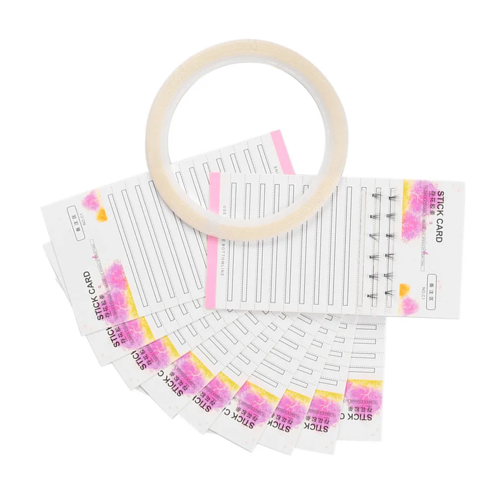 10 قطعة حامل الرموش بطاقات التخزين الكسب غير المشروع الرموش وسادة الرموش الغراء بطاقات رمش ملحقات لوازم تحسين #6