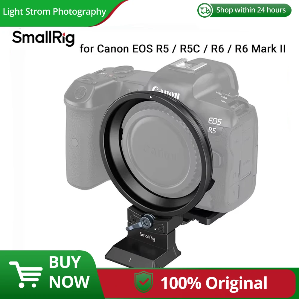 

SmallRig Rotatable Plate Kit for Canon EOS R5 / R5C / R6 / R6 Mark II Horizontal-to-Vertical Mount for Canon R Series 4300