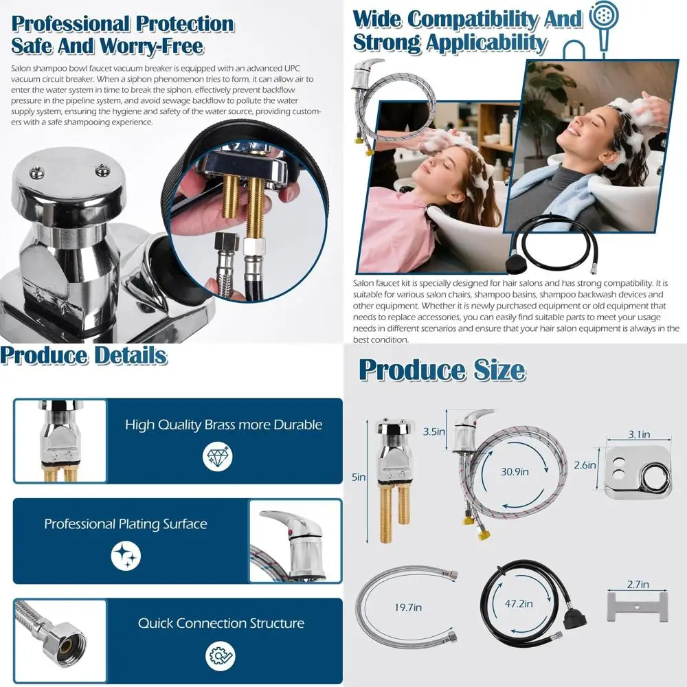 

Professional Hair Salon Shampoo Bowl Faucet and Sprayer Kit