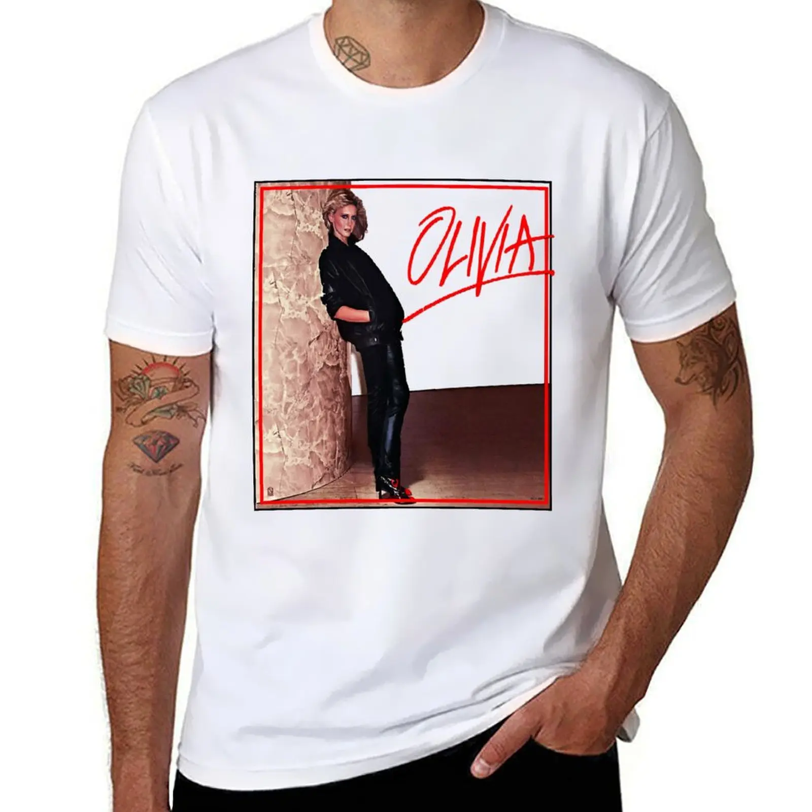 

Love Funny Man Olivia Newton Actress Businessman John Dancer Day Gift for T-Shirt printed t shirts for man T-Shirt