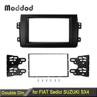 Panel de montaje de doble Din para coche, Radio Estéreo, DVD, marco de bisel, para Suzuki SX4, Fiat Sedici