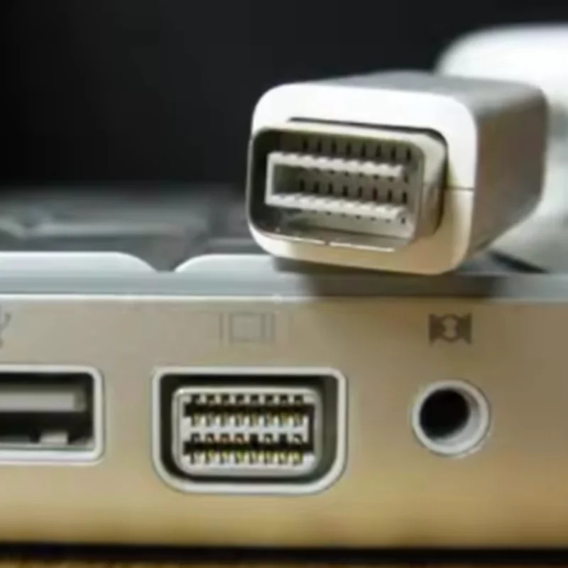 Kualitas Terbaik dari 10Cm Mini DVI Ke VGA RGB Adaptor Audio Video Ibu untuk Apple Macbook dan Proyektor