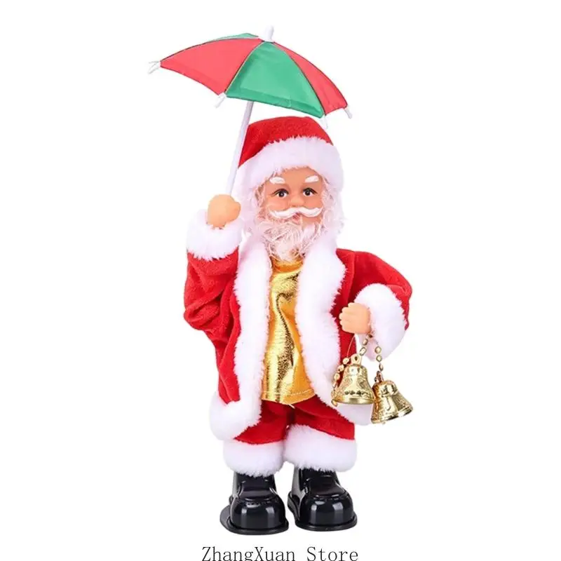 Animierte Weihnachtsmannfigur für Schreibtische, Regale und Theken 3XUF – Detail 5