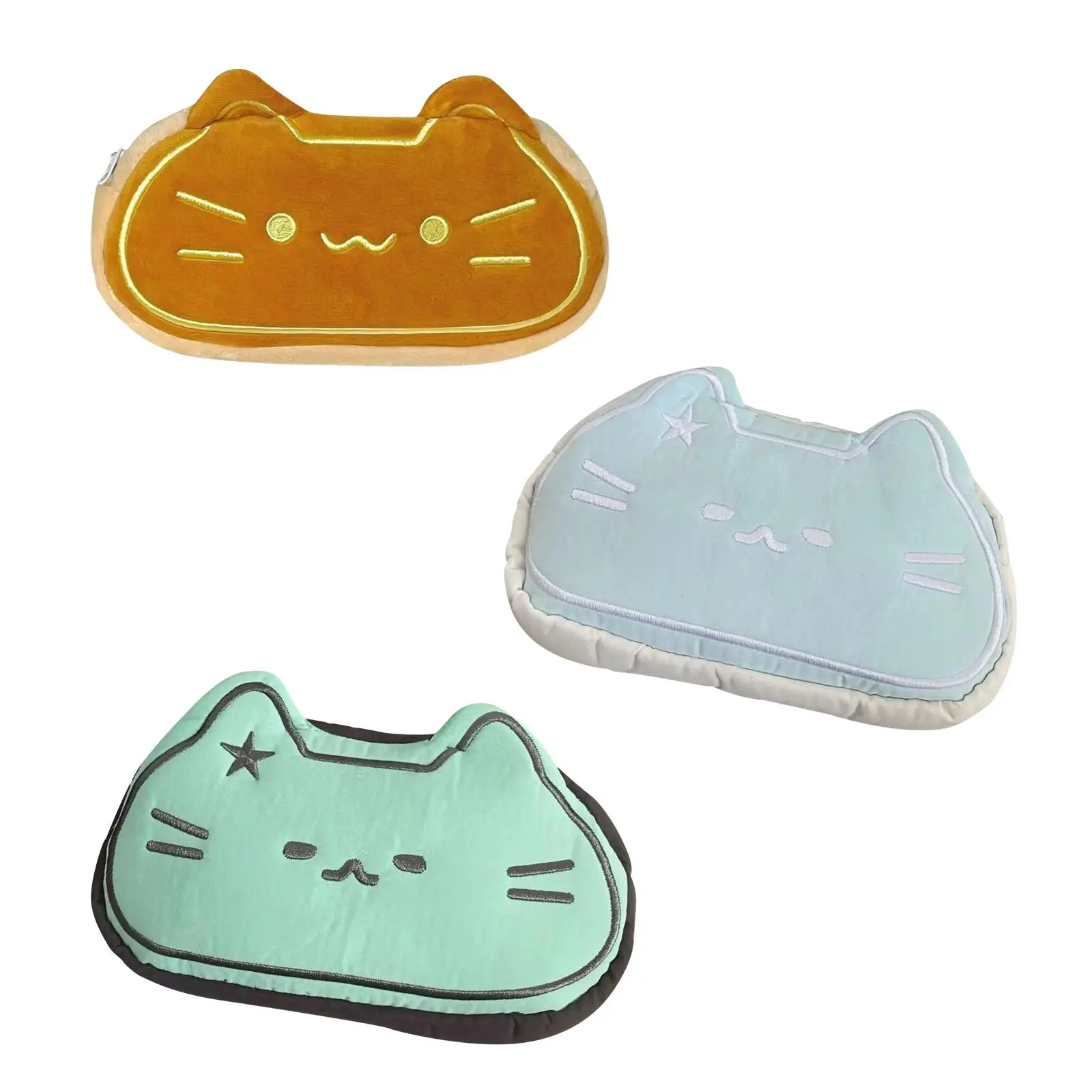 مقلمة لطيفة على شكل قطة للمكتب ناعمة ذات سعة كبيرة حقيبة مستحضرات تجميل أنيقة كرتونية #1