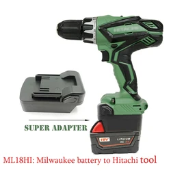 Adaptador para Hitachi 18V Hikoki 18V herramienta batería convertir para makita para Dewalt para mikwaukee para bosch 18v /20V herramienta uso de batería