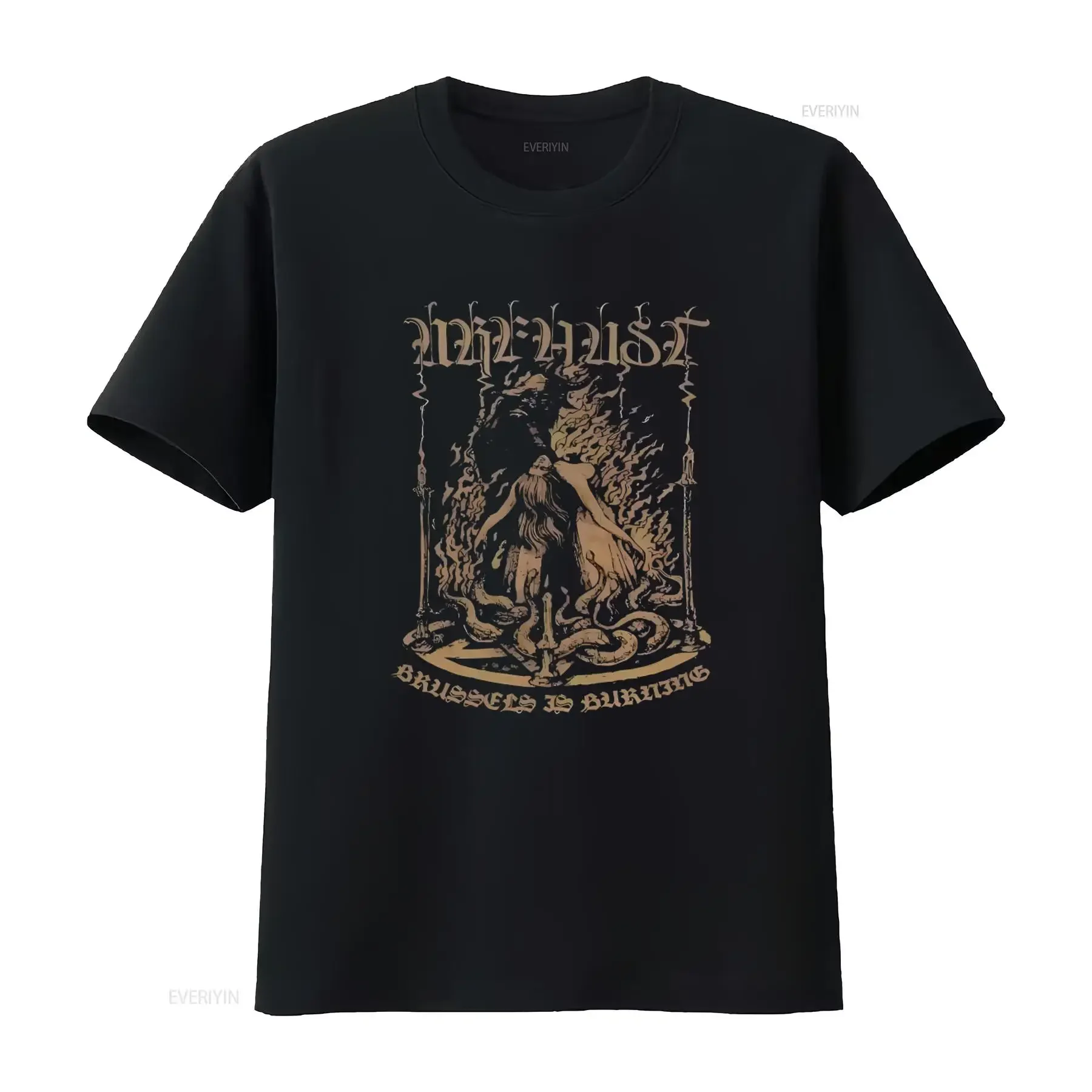 URFAUST T-shirt XL Arcturus Inquisition The Chasm Ulver Borknagar Taake Gothic Flame Snake Print Heavy Metal Rock Band Design