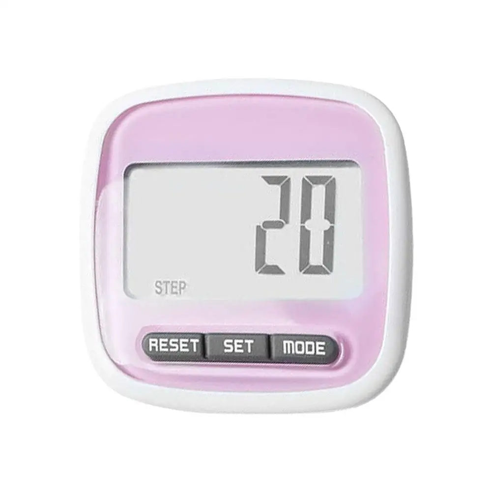 Mini Digital Step Counter Large Screen Smart Electronic Pedometer For Walking Distance Lightweight Design Calorie Counting C2Y5