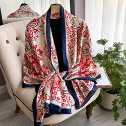 NEW Elegance Scarf Spring Summer Women Beach Sunscreen Fashion Party Shawl China Quality Silk Lady Popular Print Scarves Hijab