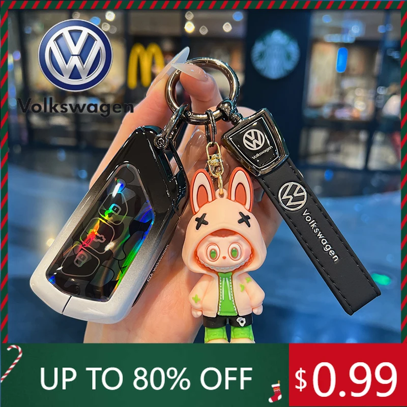 

Чехол для ключей автомобиля из сплава для VW Volkswagen Jetta MK5 Golf для VW Volkswagen Golf 7 8 Git MK8 ID.3 ID.4 Cupra Formentor Skoda Oct