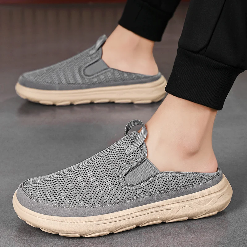 

Лидер продаж лета, сетчатая обувь, удобная мужская прогулочная обувь на мягкой подошве, мужские лоферы для парков, легкие повседневные лоферы
