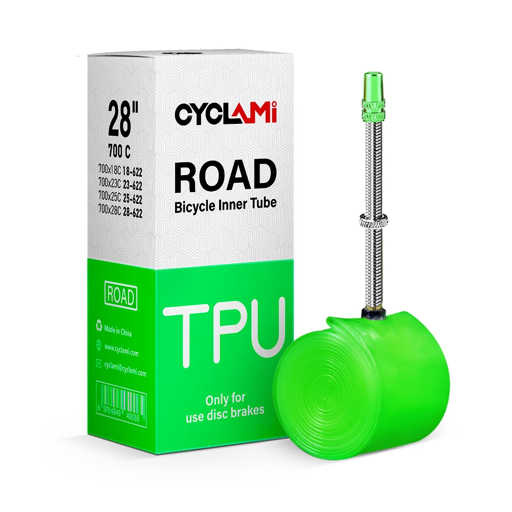 CYCLAMI Ultra light 26g Bike Inner Tube 700 18-28C Road Bicycle TPU Tire 700c 45/60/80mm Length French Valve Super Light Tube