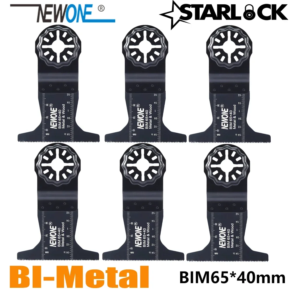 NEWONE Compatible for STARLOCK BIM65MM Saw Blades fit Oscillating Tools for Cut Wood Plastic Metal Remove Carpet Nails more