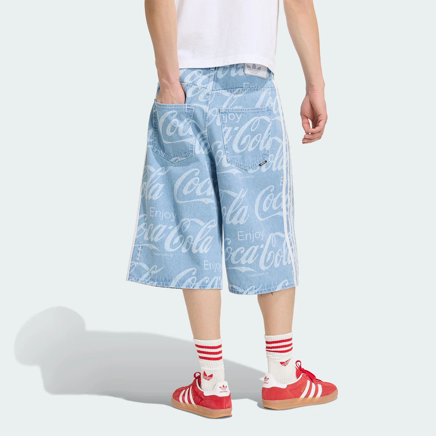 Adidas genuine clover men's fashionable embroidered breathable sports shorts KY2112