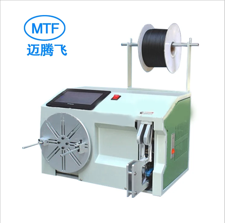 Electronic Winder Coiling Machine Semi-Automatic Cable Wind And Bind Machine Spiral Bobbin Wire Copper Winding Coil Machine