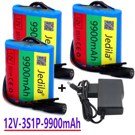 

100%.New.12V.9900 mAh.3S1P.Batterie Au Lithium.18650.Batterie Au Lithium Pack Protection Conseil Rechargeable.