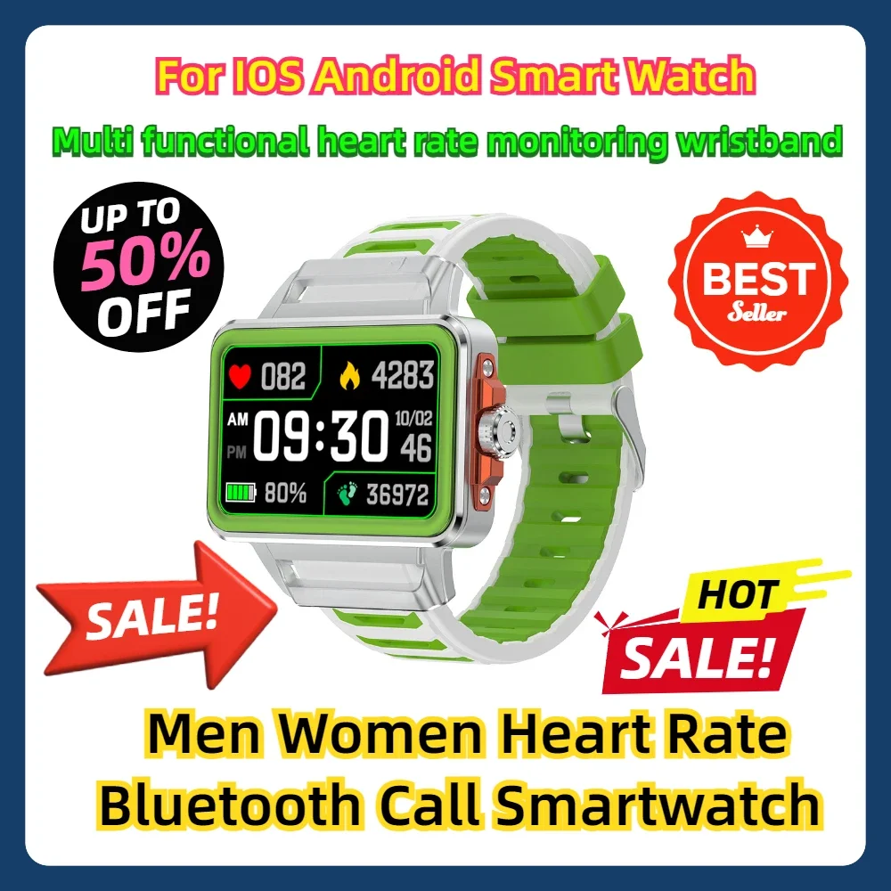 

For IOS Android Smart Watch Men Women Heart Rate Bluetooth Call Smartwatch Independent Clock IC