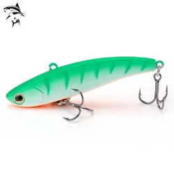 Ice Fishing Lure 60mm 70mm 80mm Lipless Crankbaits Hard Artificial VIB Vibration Bait All Depth Winter Ice Fishing Tackle