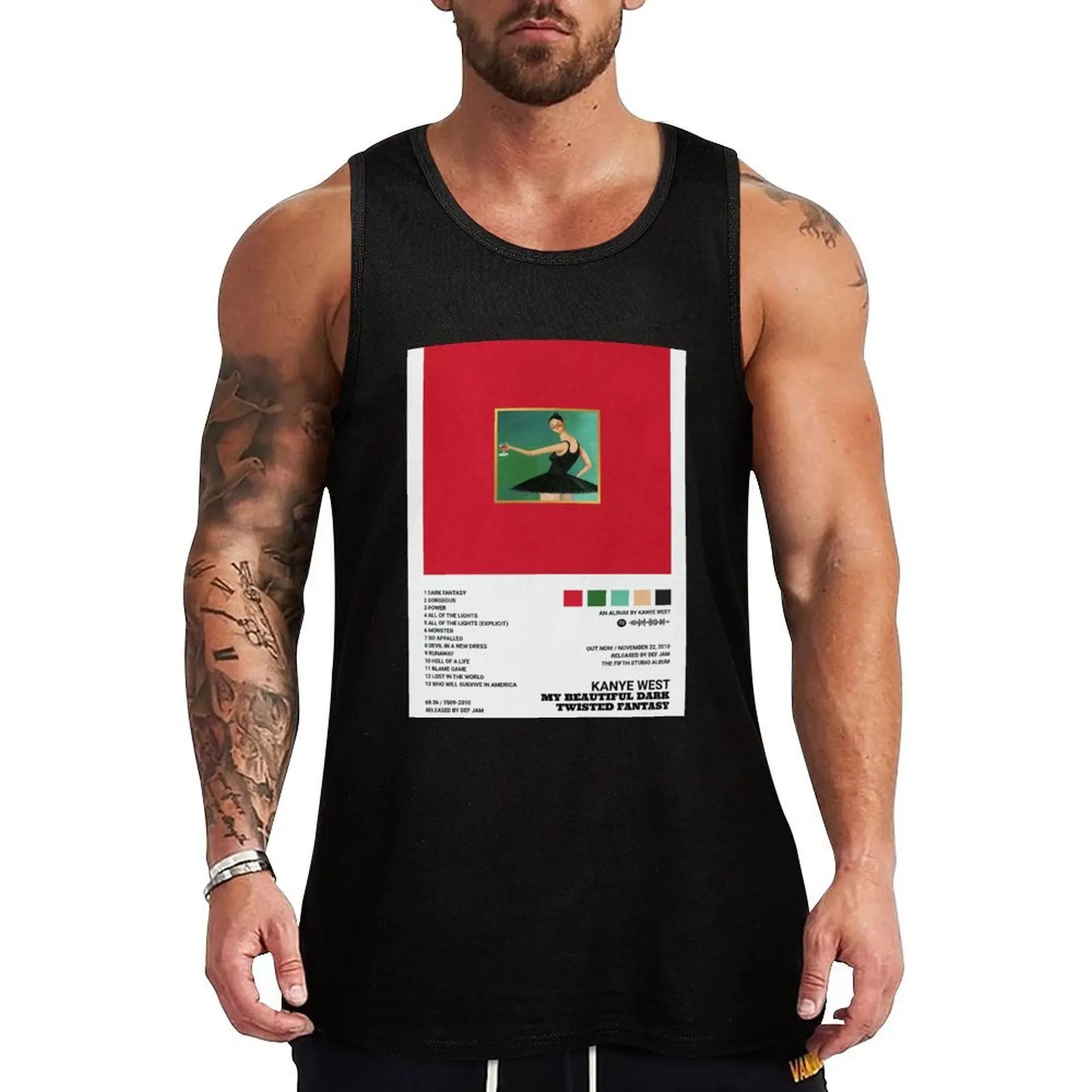 

Alternative Cover Albums Rap - KNWS Poster Tank Top Japanese t-shirt Male vest T-shirt Men's gym Bodybuilding clothing man