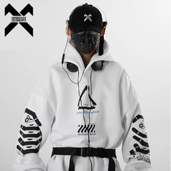 11 BYBB'S DARK 2023 Punk Hoodie Men Fashion Creative Print  Sweatshirt Pullover Harajuku Hip Hop Streetwear Hoodies Techwear