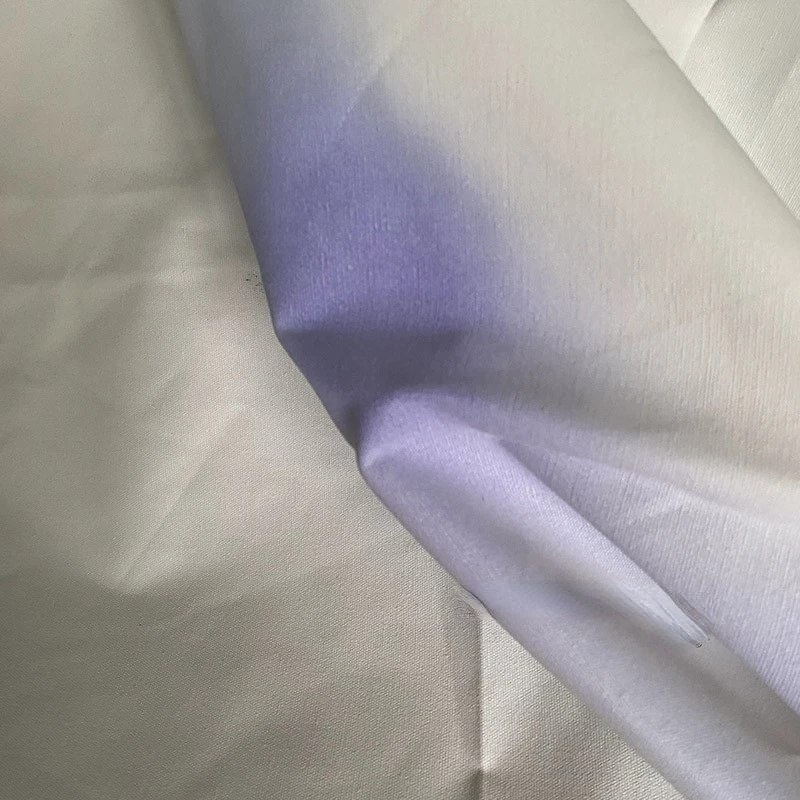 Color Changing Canvas Fabric for Diy Sew Coat Lining Photosensitive Ultraviolet Light White To Blue Creative Design Cloth