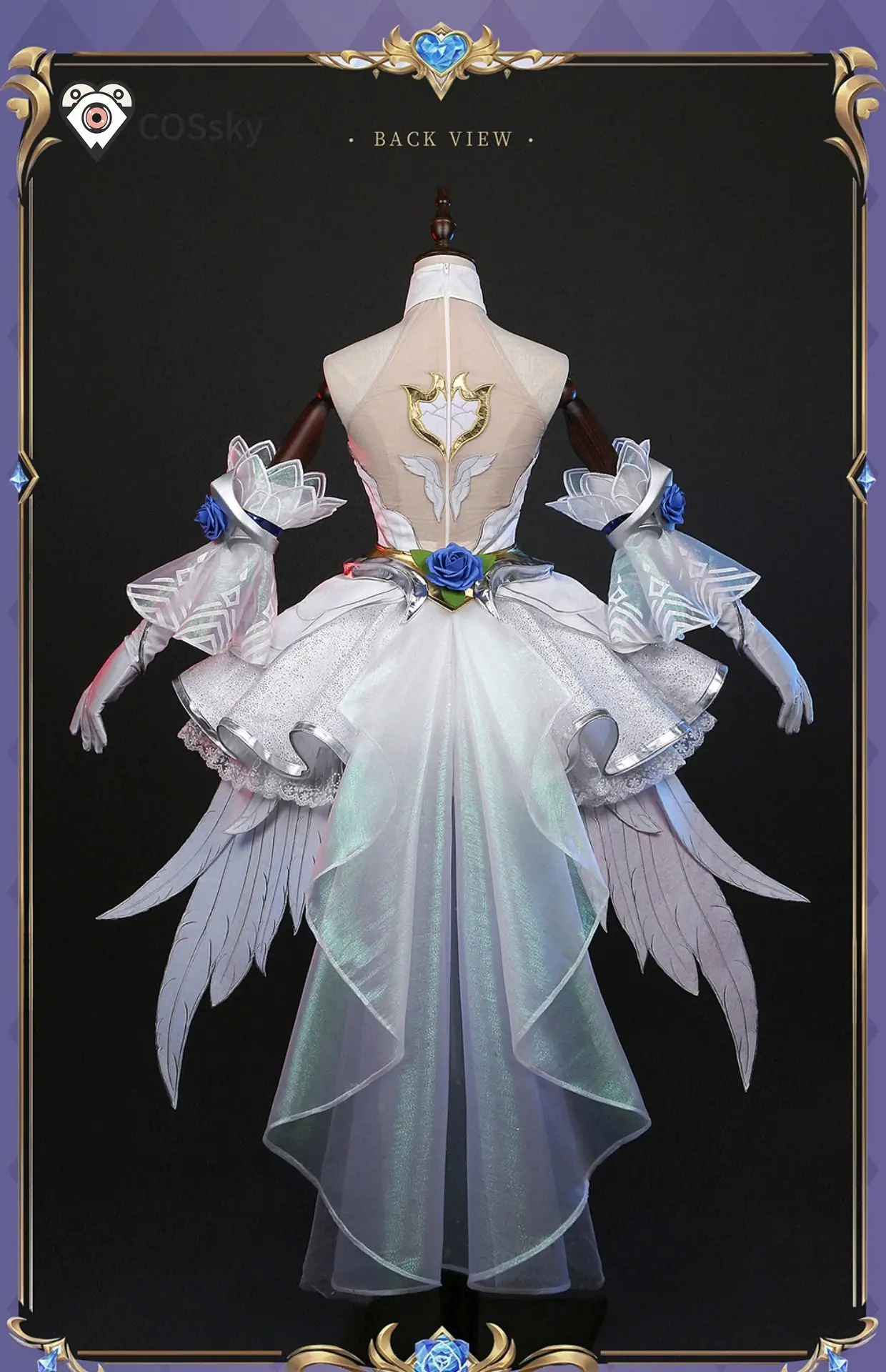 

Костюм для косплея Люксанны Крауэнгард, Дамы Сияния, из игры Lo cos L Crystal Rose, для Хэллоуина, женское роскошное платье, реквизит