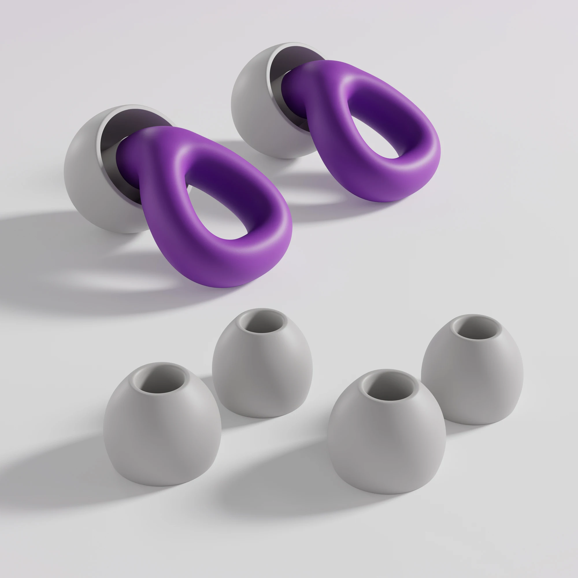 수면용 플러그 수영 작업 소음 감소를 위한 슈퍼 소프트 재사용 가능한 청력 보호 실리콘 소음 차단 귀마개 Quiet E