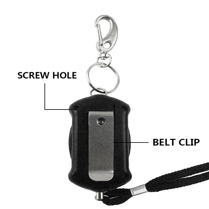 125Db حماية تنبيه الدفاع الشخصي صفارة الإنذار المضادة للهجوم الأمن للأطفال فتاة النساء الأكبر سنا تحمل بصوت عال إنذار الذعر