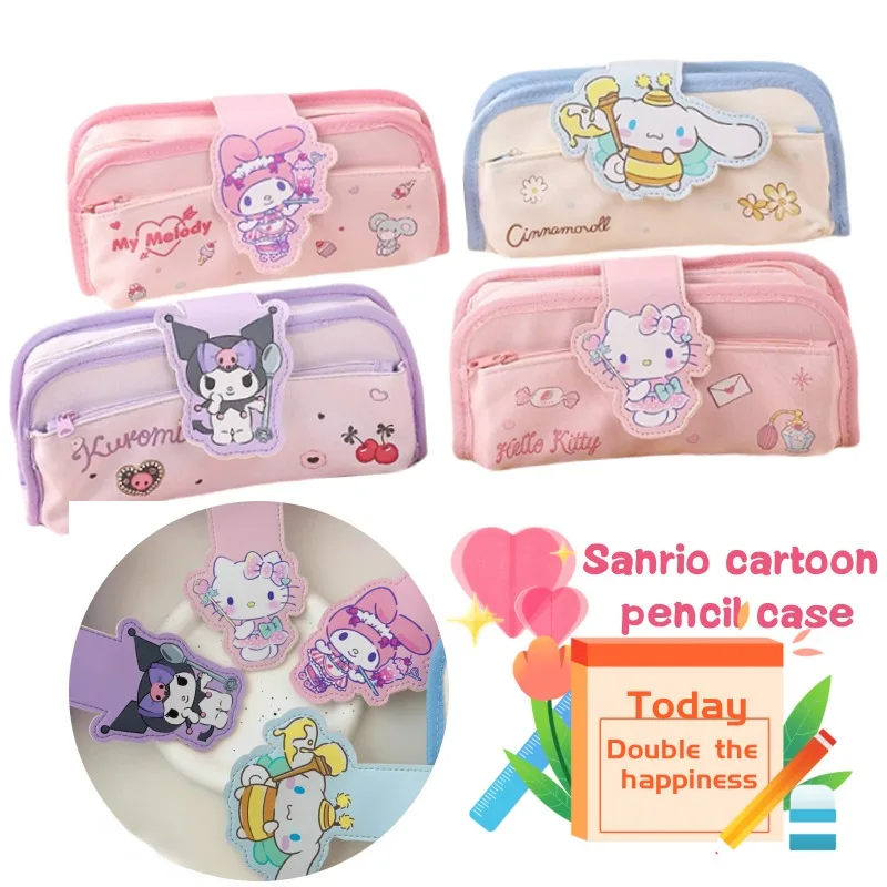 

Sanrio My Melody Hello Kitty Cinnamoroll lightweight storage bag large capacity pencil case cute cartoon student stationery box