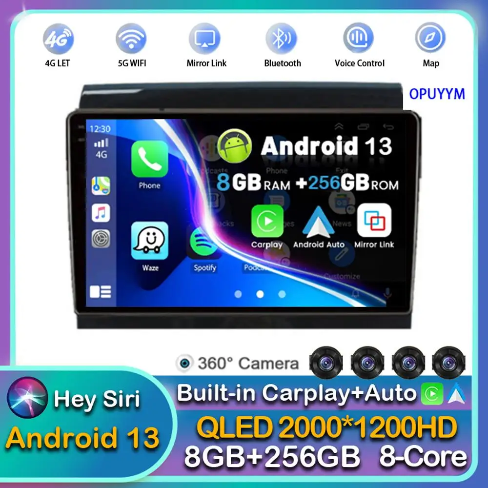 

Android13 Carplay Auto Car Radio For Fiat Ducato Peugeot Boxer Citroen Jumper 2006 2007 2008 - 2022 Multimedia Player Stereo DSP