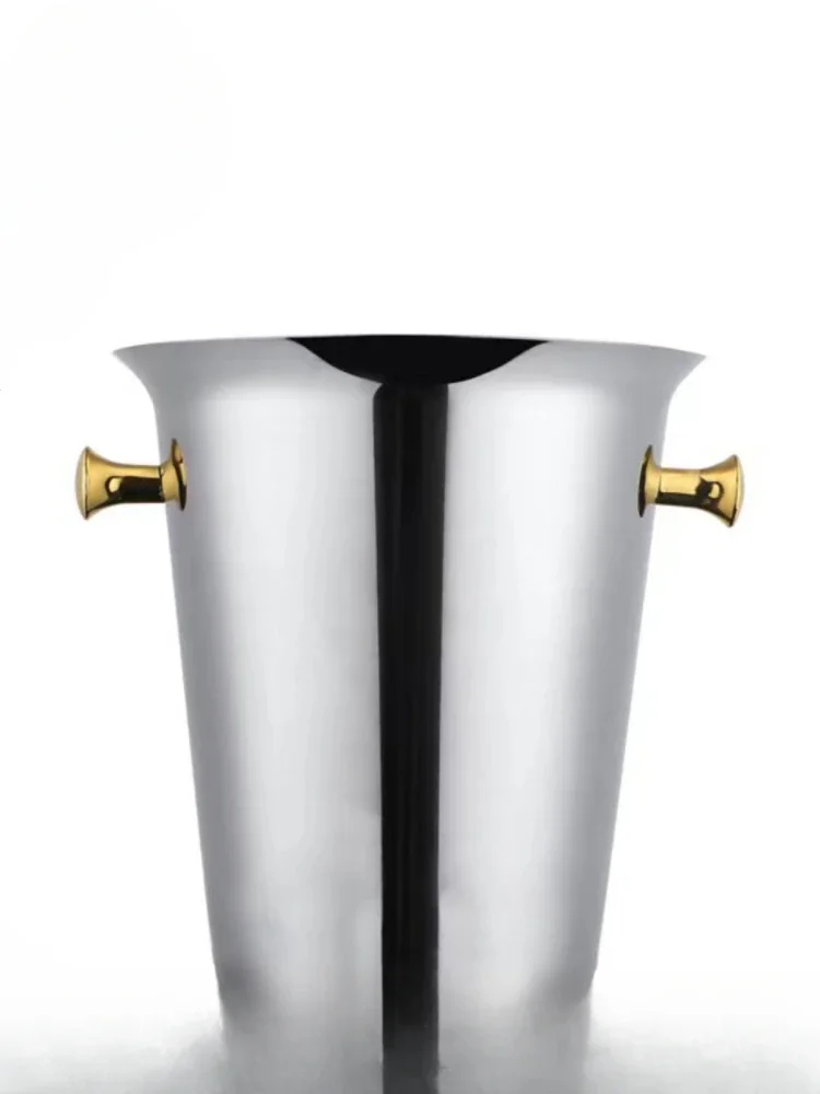 

Bar stainless steel ice bucket, champagne bucket, thickened ice bucket, high-end KTV beer bucket