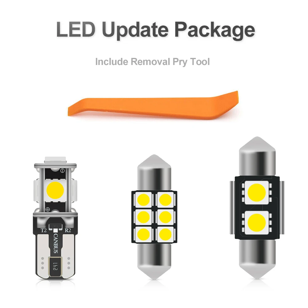 Fit For Lexus GX470 2003-2009 White Led Interior Lighting Kit Car-Styling Car Replacement Dome Map Trunk Courtesy Light Bulbs