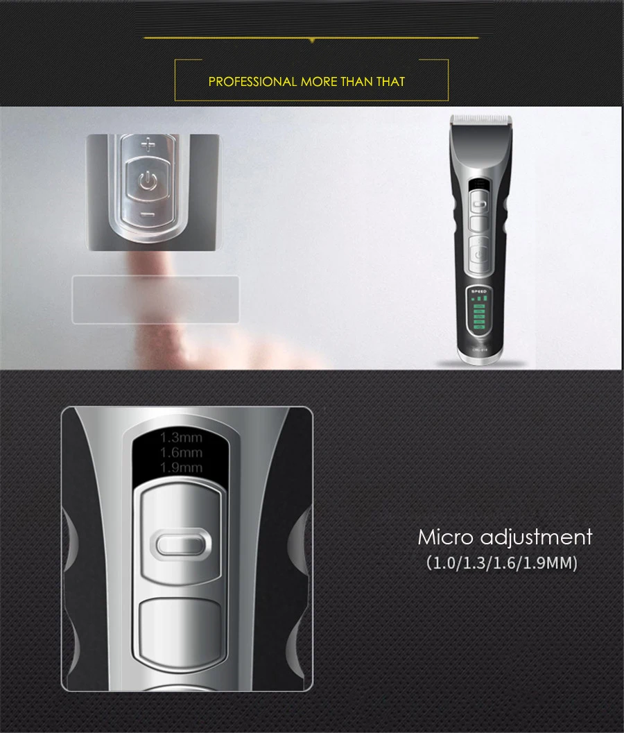 Original CHC918 Hair Clipper Professional Trimmer LCD Display Fast Charge Men Hair Cutting Machine Barber Clipper For Haircut