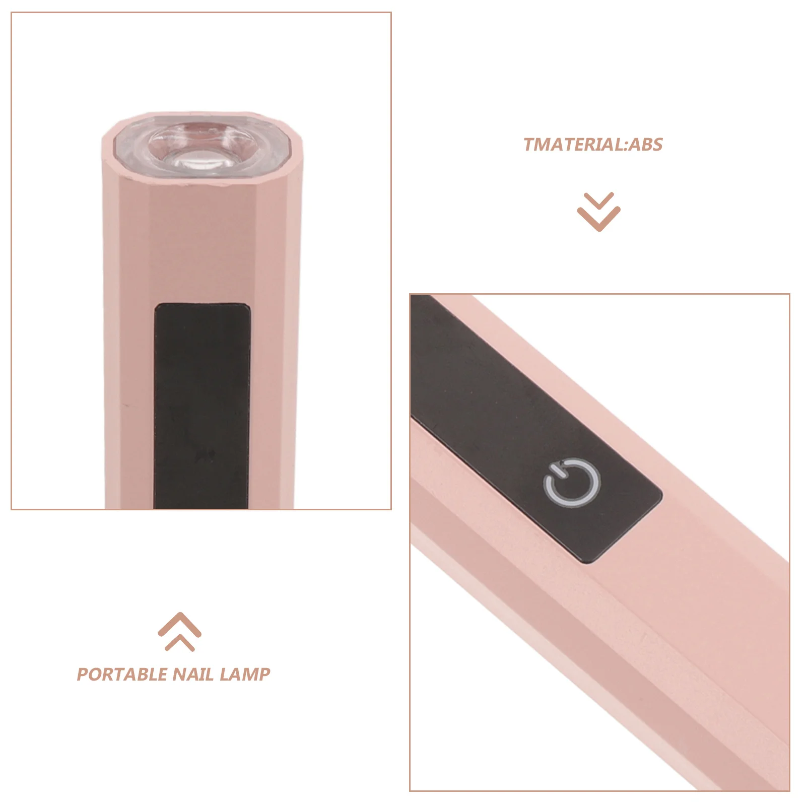 Oplaadbare Mini LED-nagellamp Draagbare draadloze gellakdroger Snel uithardend licht Roze voor thuismanicure LED-nagellamp