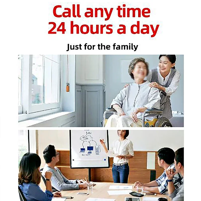 Wireless Two Way Door Phone Intercom Doorbell Audio Voice Sender&Reciever for Hospital Hotel Call Door Chime 1000m Long Distance