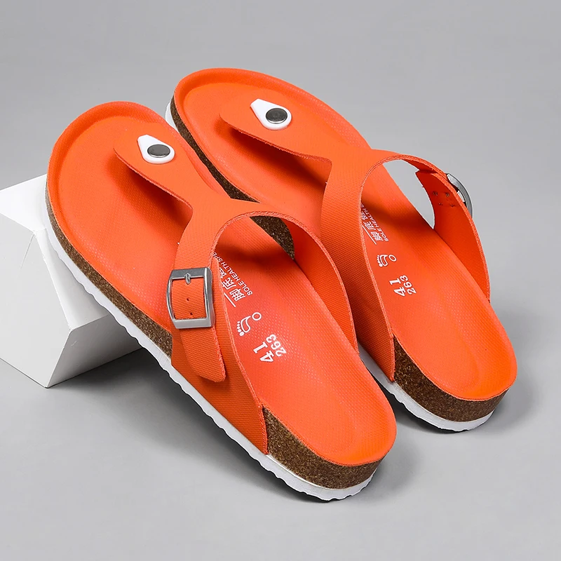 Mens Summer Sandals Casual Leather Beach Slippers Outdoor Male Flip Flops Breathable Half Drag Lightweight Lazy Shoes New Slides