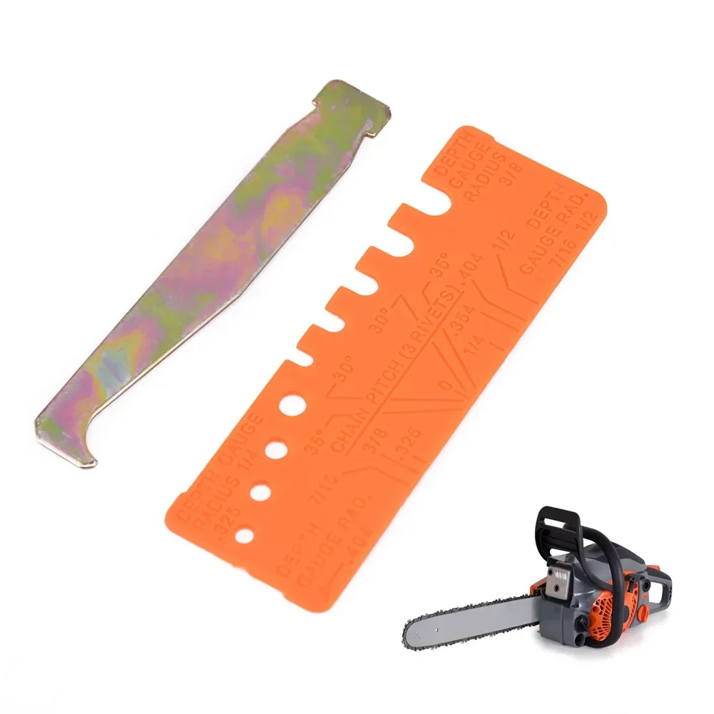 New 2Pcs/Set General Chainsaw Chain Tool Bar Groove Cleaner & Quick-check Garden Tool Accessories For Chainsaw Inspection