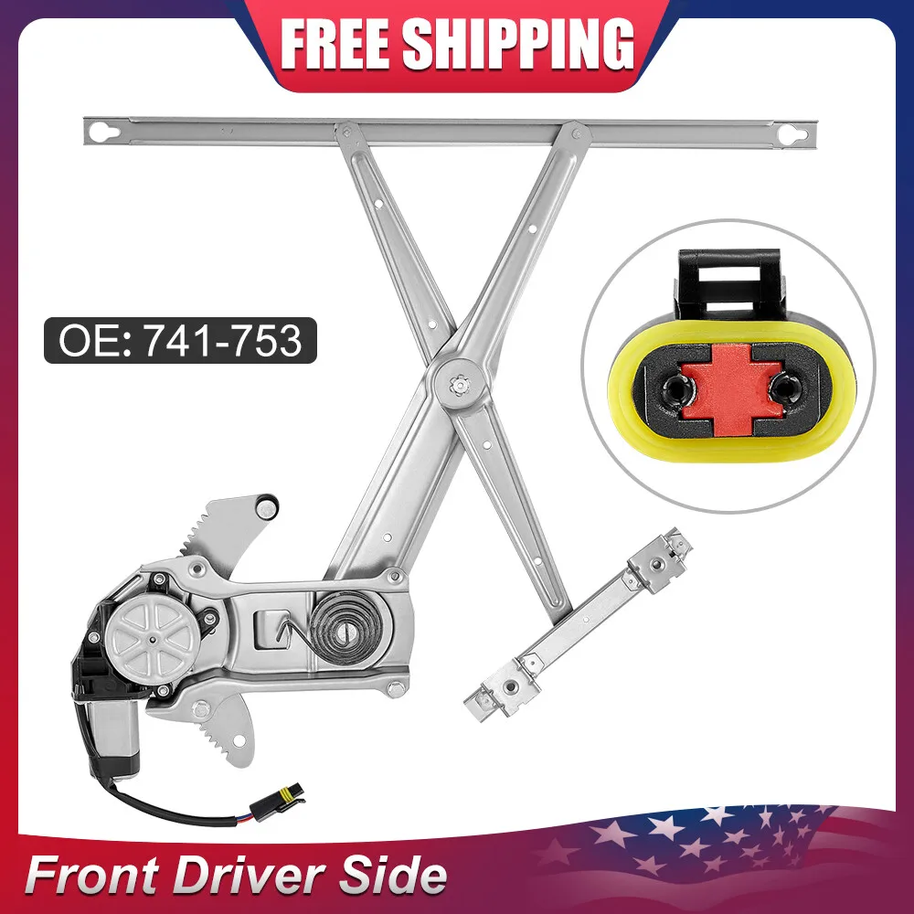 

741-753 Power Window Regulator w/Motor (Front Left) for Dodge Ram 1500 1994-2001 & 2500/3500 1994-2002