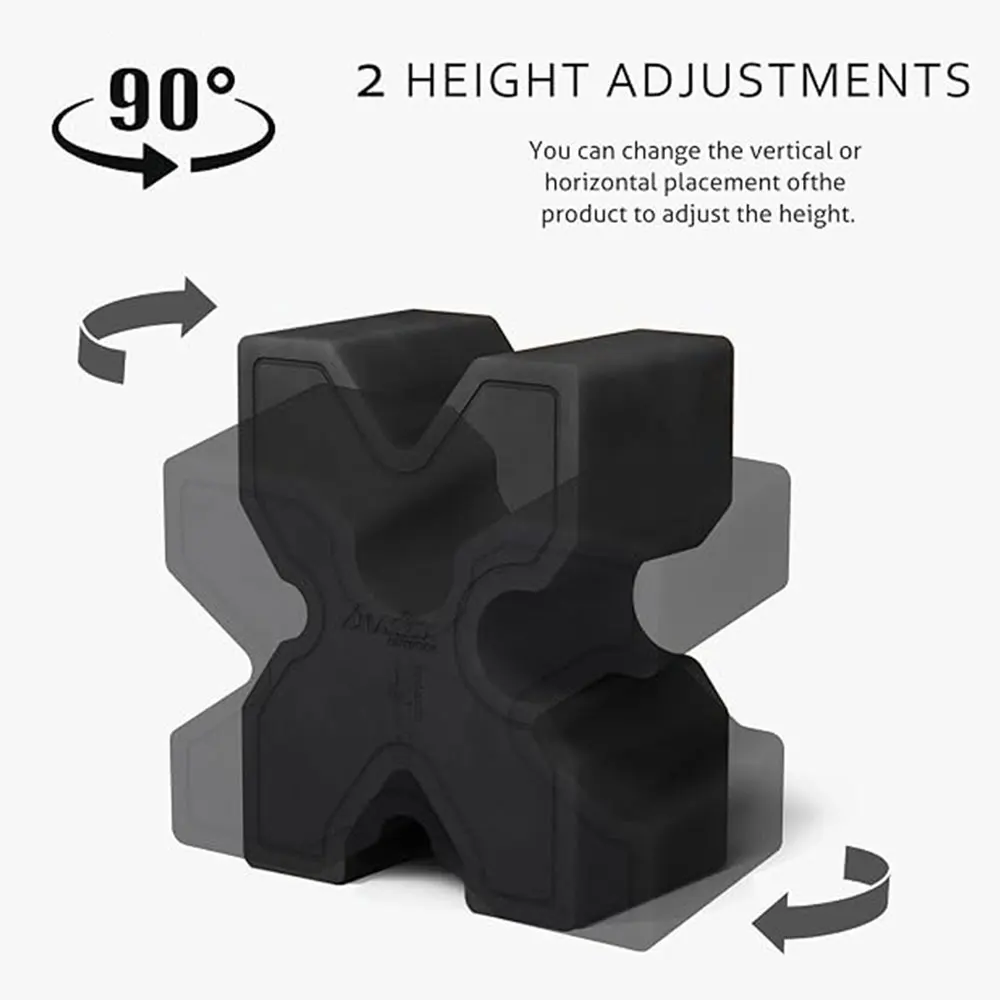 Tactical X-Block Gun Rack EVA Gun Rest Shooting Stand Universal Gun Bench Rest with Anti-Slip Rubber Pad for Pistol Rifle view 5