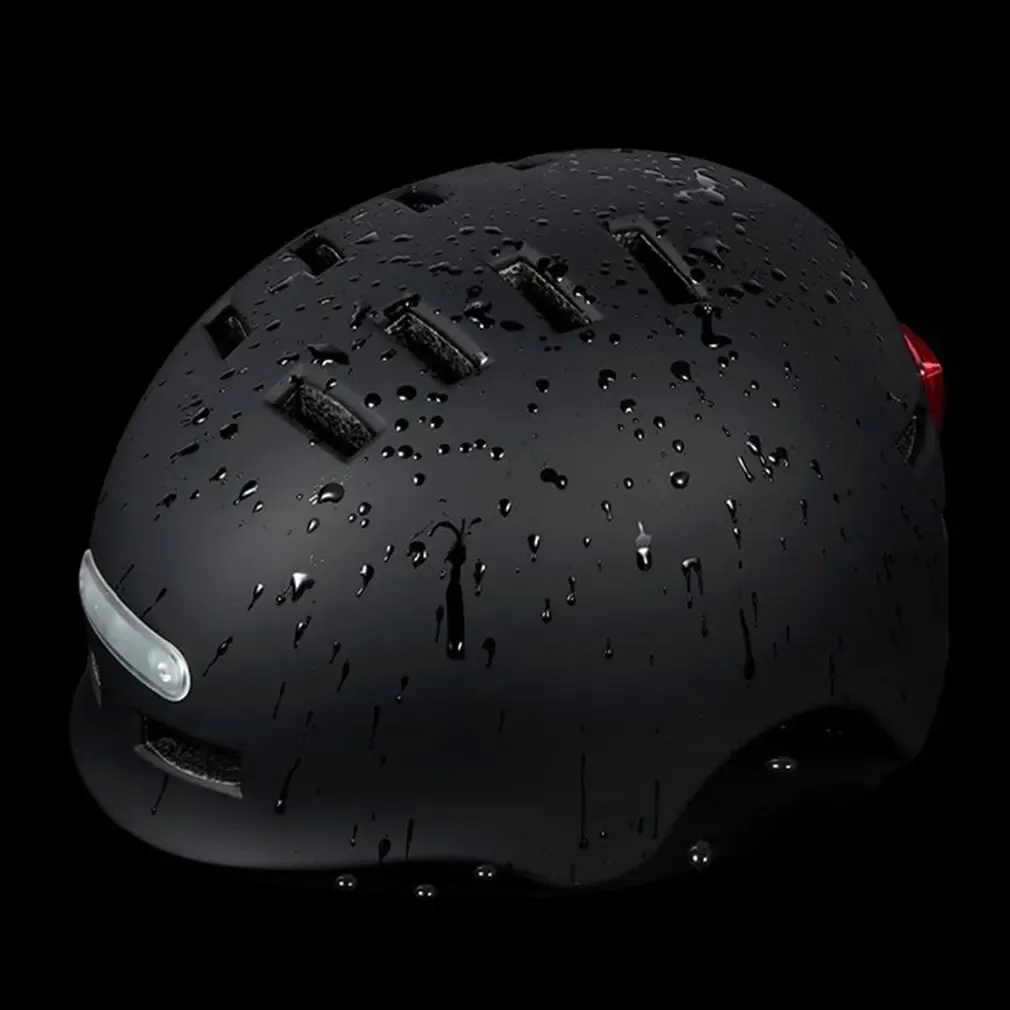 Motorcycle Helmet Lighting Headlight Warning Taillight Flash USB Charging Electric Scooter Balance Riding Skating Safety Helmet