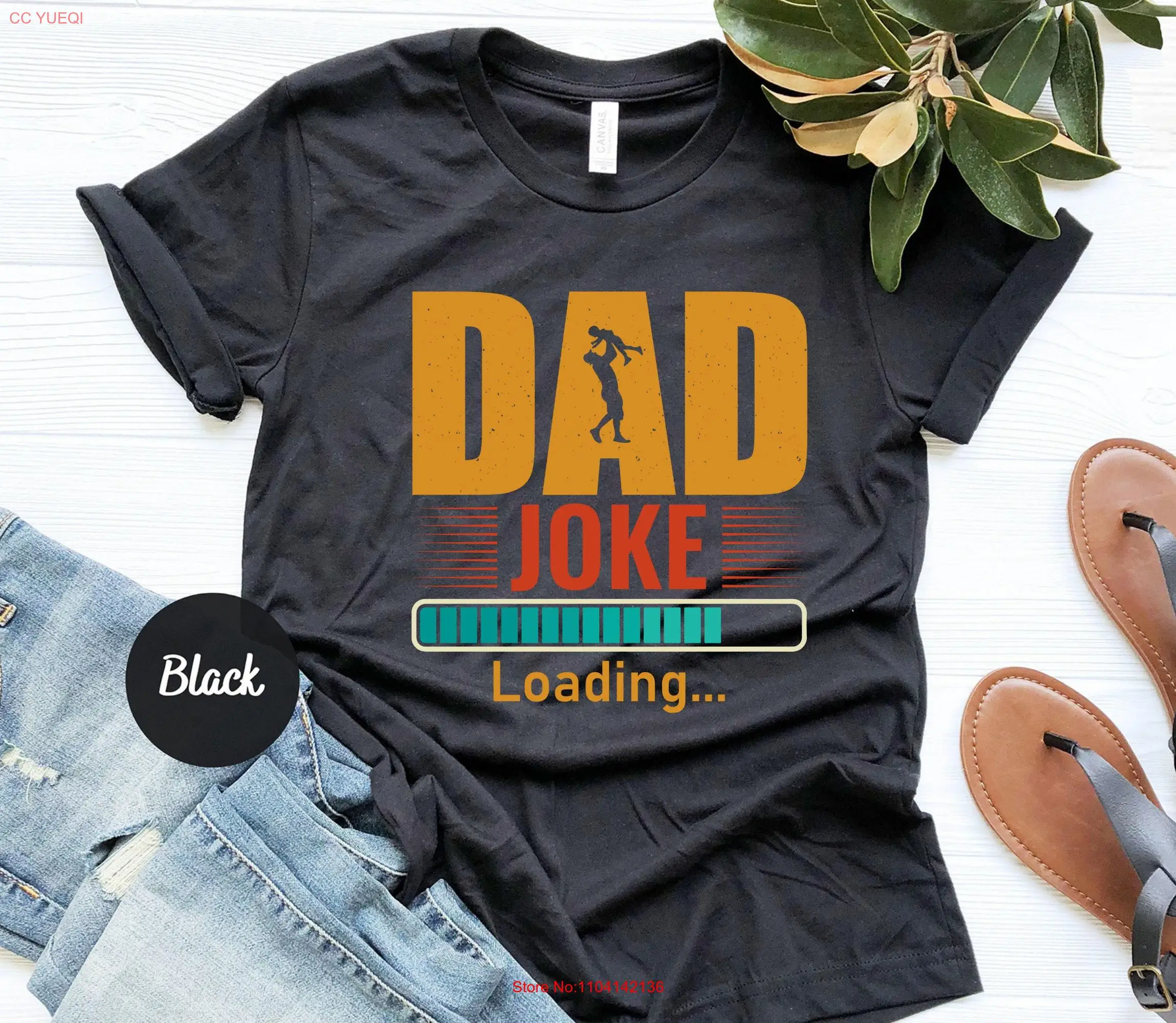 

Футболка с надписью «Папа шутка» Забавная юмористическая мужская футболка «Папа шутки» для отца, забавная одежда с длинными или короткими рукавами