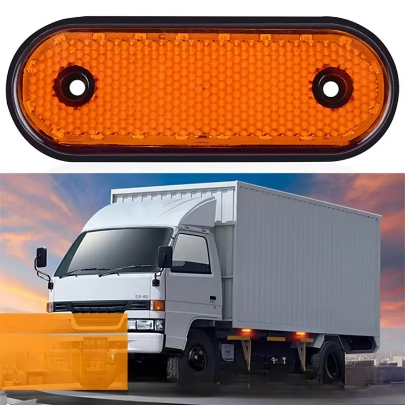 Nuovo per 4/8 pz 24 V Ovale LED Luce Laterale Anteriore Posteriore Liquidazione Indicatore Laterale Lampada Luce di Parcheggio Rimorchio Rimorchio Camper Pickup Segnale